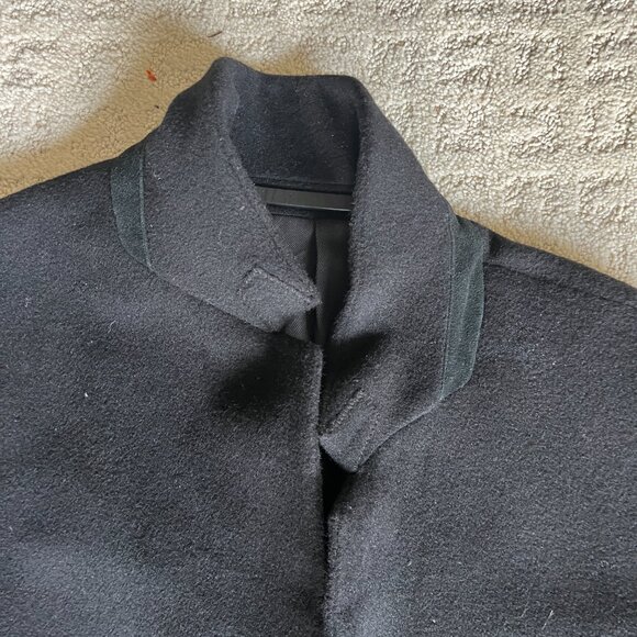 All Saints Black Wool Coat - Picture 2 of 7